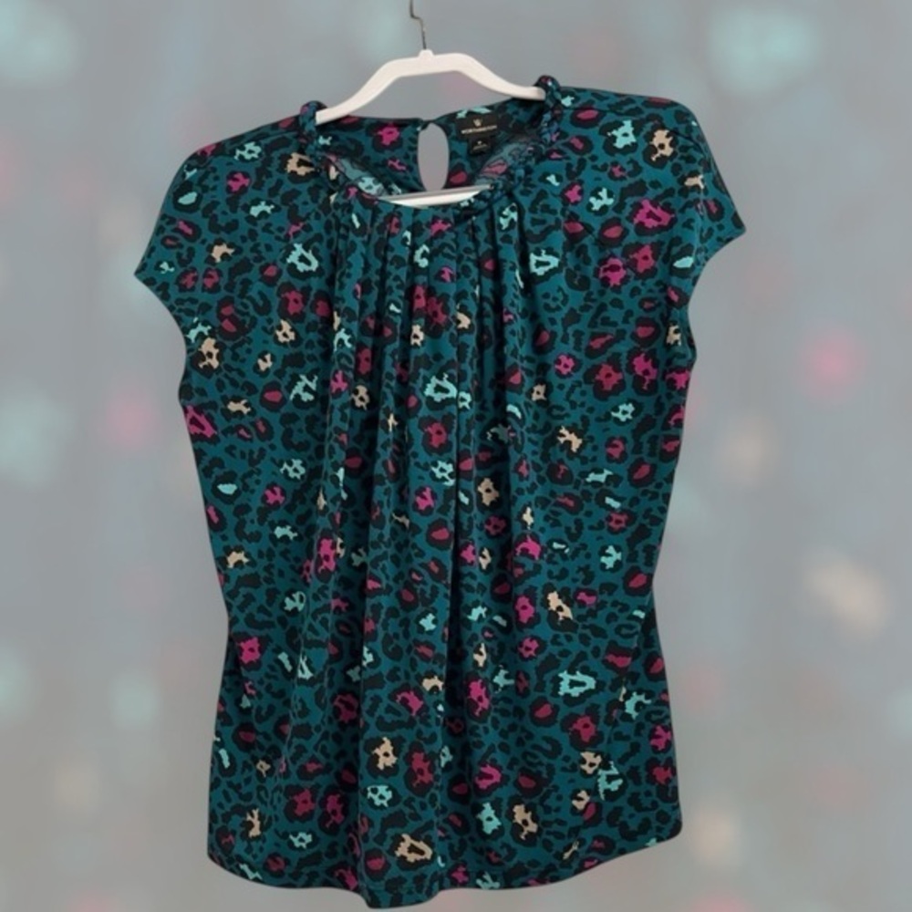 Worthington Stylish Leopard Print Women's Top Size M